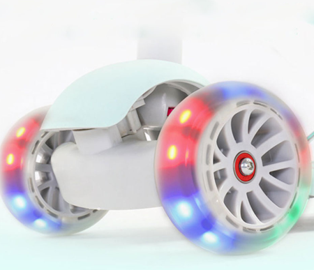 Trotineta cu Roti LED, 5 in 1, Reglabila pe Inaltime, Cosulet, Maner Parental [7]