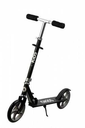 Trotineta freestyle, QKIDS, WEISS Black, Ghidon reglabil pe 3 trepte, Amortizor Easy&Up, Platforma anti-derapanta, Pliabila, Aluminiu [1]
