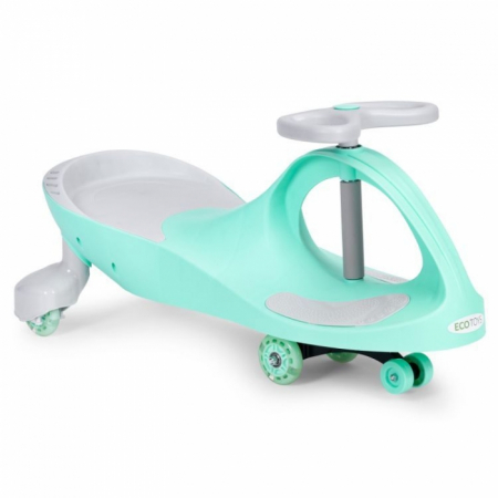 Trotinete - Trotineta gravitationala tip barca cu roti LED Ecotoys YM-SW-1 - Verde