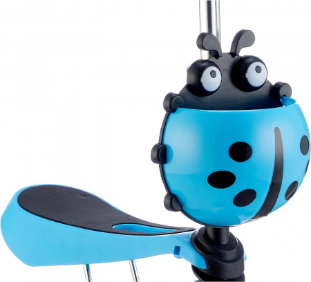 Trotineta pentru Copii cu Lumini 5 in 1, Cosulet Buburuza, Maner de Impins fara Pedale [3]