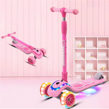 Jucarii de exterior - Trotineta Pliabila cu Lumini si Muzica