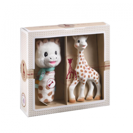 Jucarii copii si bebe - Vulli Set de naștere Girafa Sophie si zornaitoare Sweety Sophie