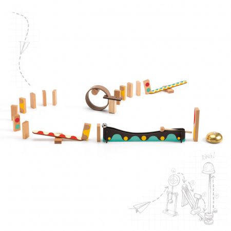 Set de constructie trasee Zig & Go Dring 25 piese, Djeco [4]