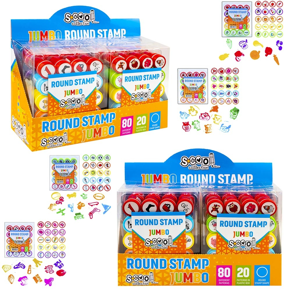 Accesorii craft, Stampilute rotunde, 20 buc/set - S-COOL [1]
