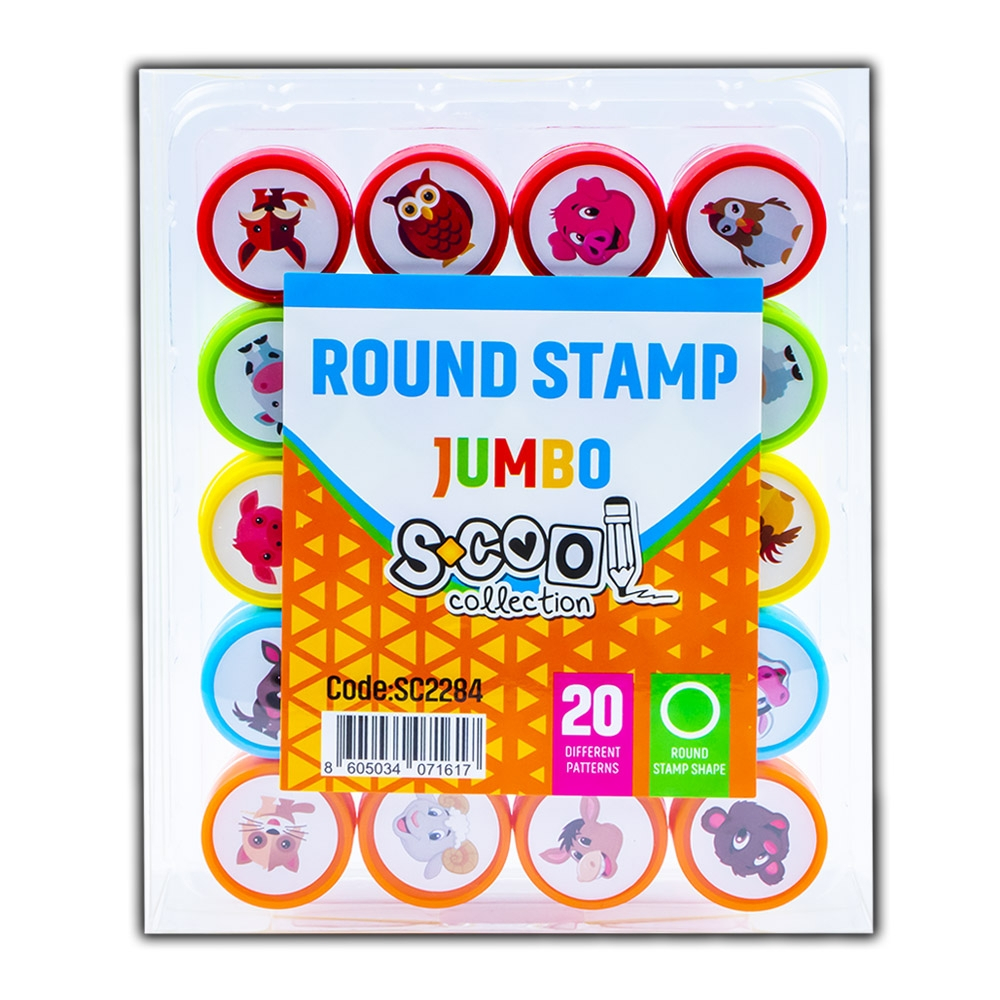 Accesorii craft, Stampilute rotunde, 20 buc/set - S-COOL [6]
