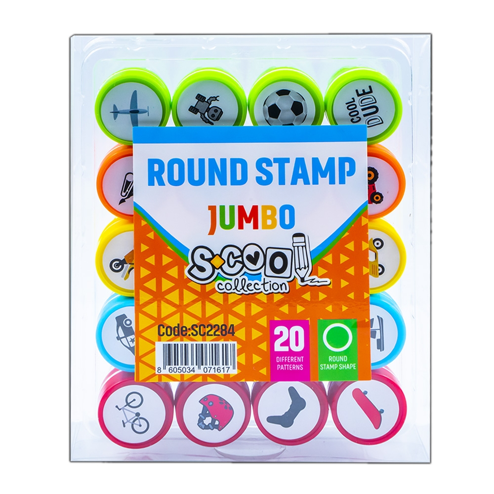 Accesorii craft, Stampilute rotunde, 20 buc/set - S-COOL [12]