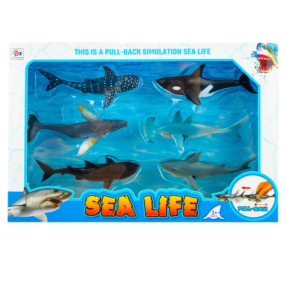 Animale marine cu frictiune, 6 buc/set [1]