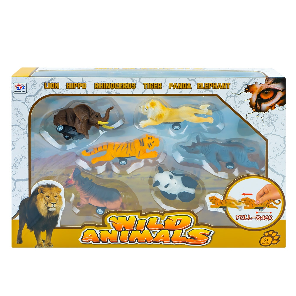 Animale salbatice cu frictiune, 6 buc/set [1]