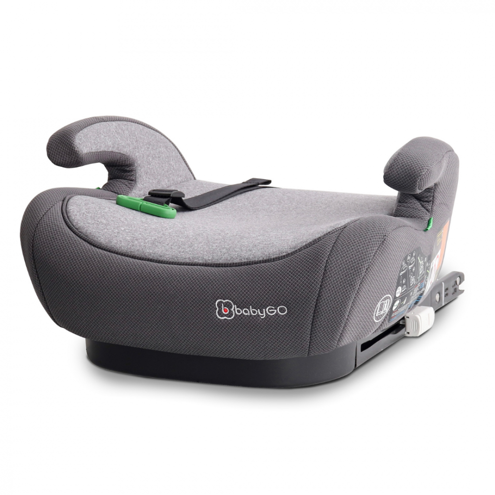 BabyGo - Scaun auto booster i-Size Bursa IV Grey, 125-150 cm, certificat R129 [1]