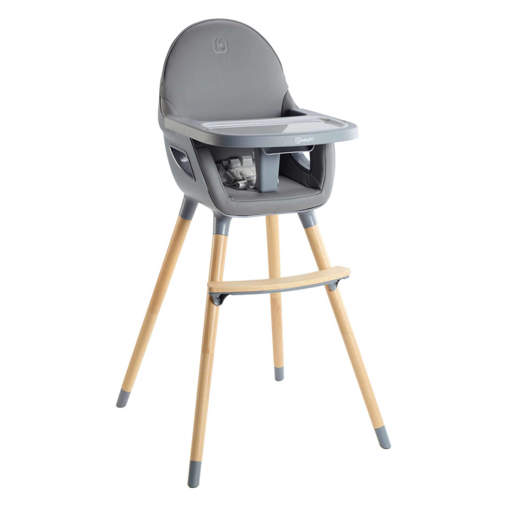 BabyGo - Scaun de masa transformabil Scandi Grey [1]