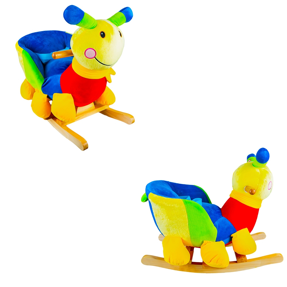 Balansoar pentru bebelusi, Melc, lemn + plus, 60x34x45 cm [3]