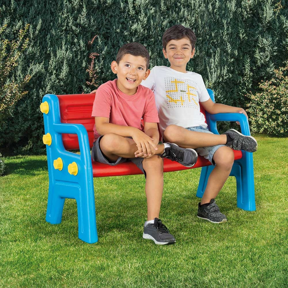 Bancuta, rosu+albastru, 67x109,5x50cm - Dolu [2]