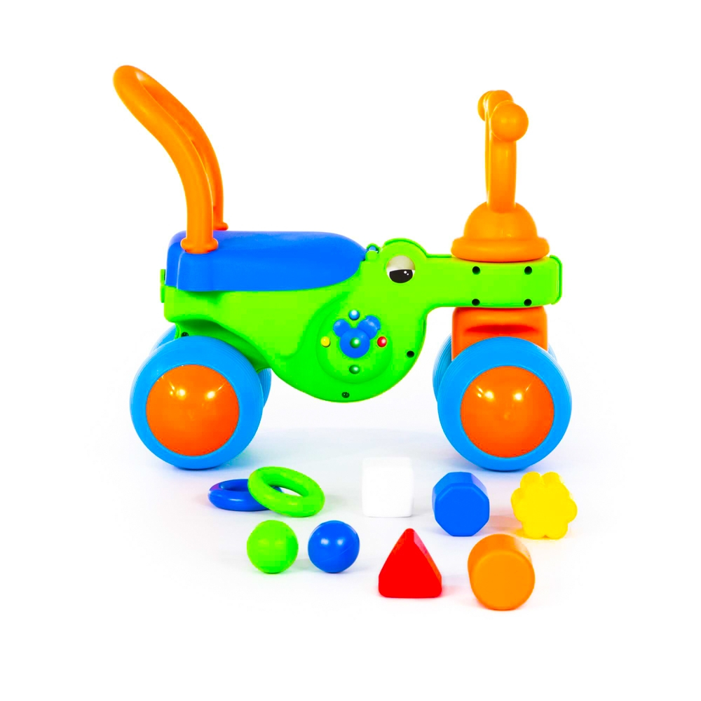 Bicicleta fara pedale, Crocodil, 49.5x35x42.5 cm, Polesie [5]
