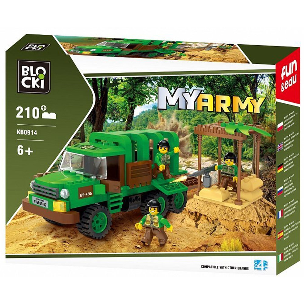 Blocki My Army, Camion militar in jungla, 210 piese [6]