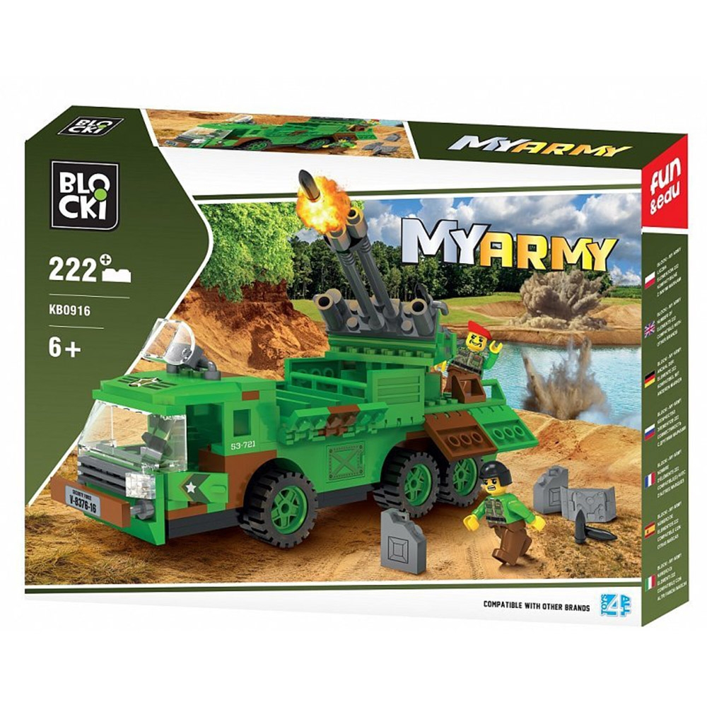 Blocki My Army, Tir militar cu lansator rachete, 222 piese [5]