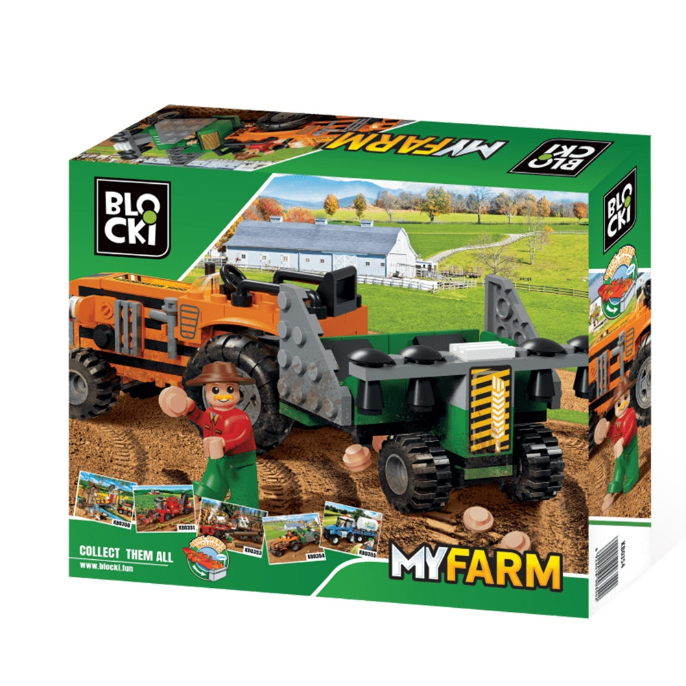 Blocki My Farm, Tractor cu semanatoare, 143 piese [5]