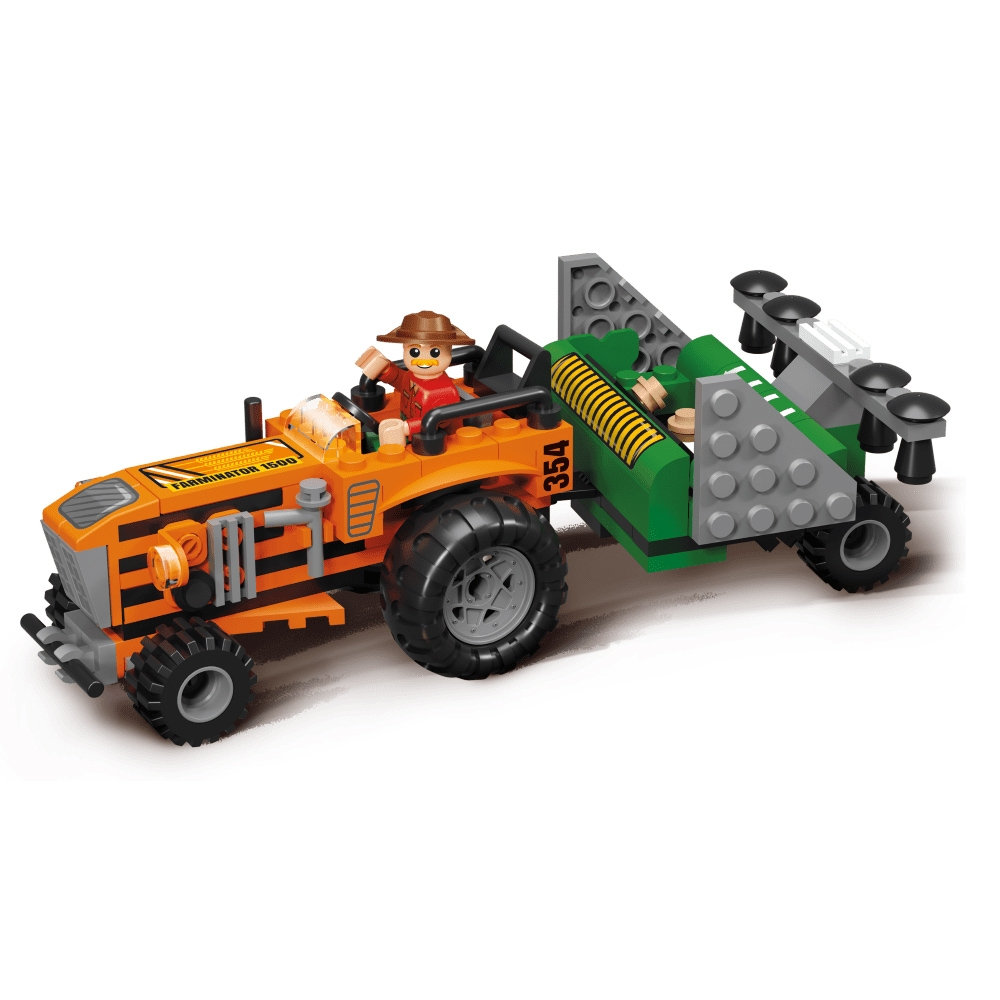 Blocki My Farm, Tractor cu semanatoare, 143 piese [3]