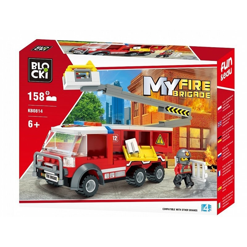 Blocki My Fire Brigade, Camion pompieri cu lift, 158 piese [1]