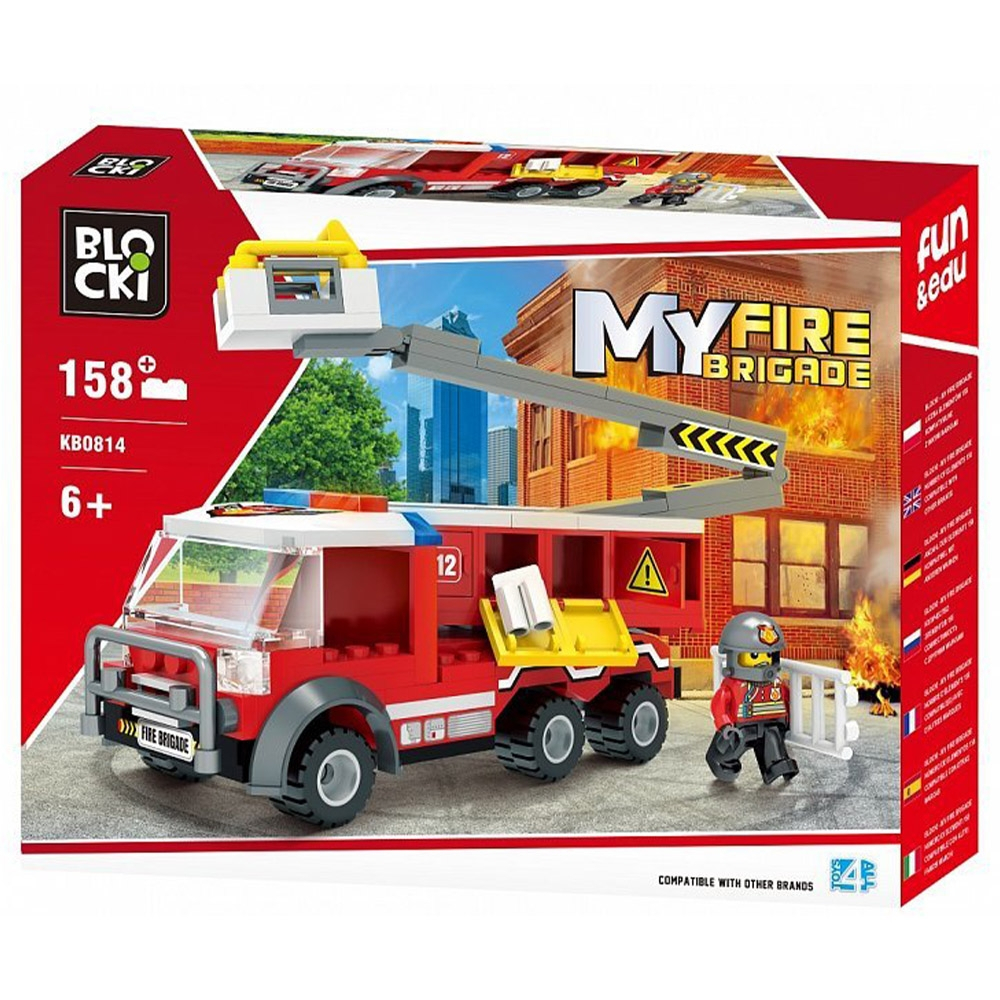 Blocki My Fire Brigade, Camion pompieri cu lift, 158 piese [5]