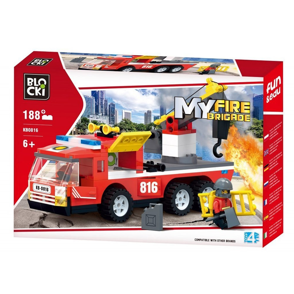 Blocki My Fire Brigade, Masina de pompieri, 188 piese [7]