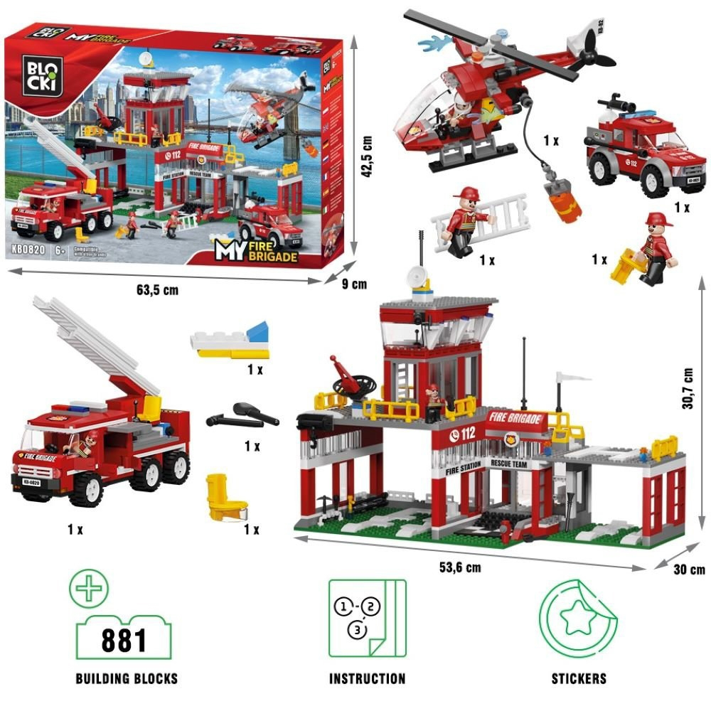 Blocki my fire, Statia de pompieri, 881 piese [3]