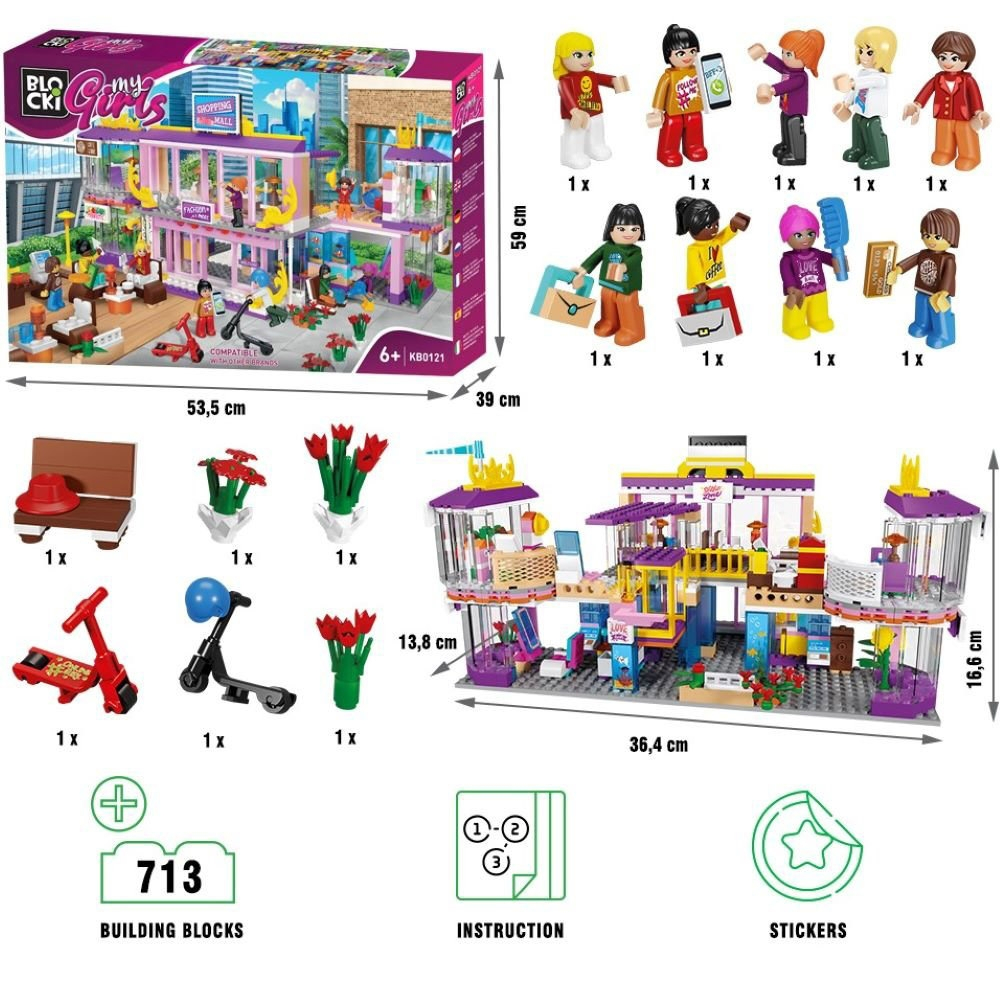 Blocki my girls, Centrul comercial, 713 piese [4]