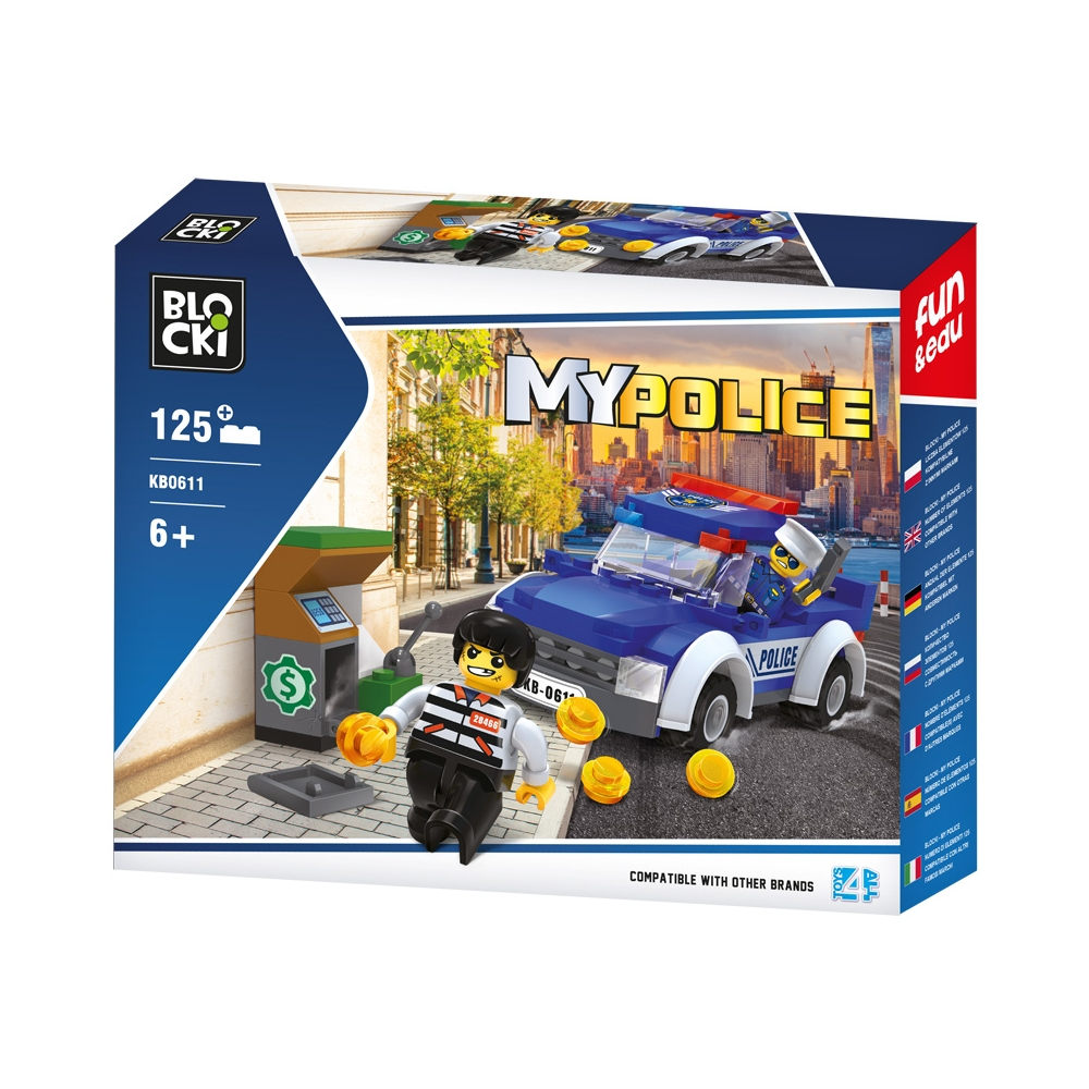 Blocki My Police, Masina de politie, 125 piese [1]
