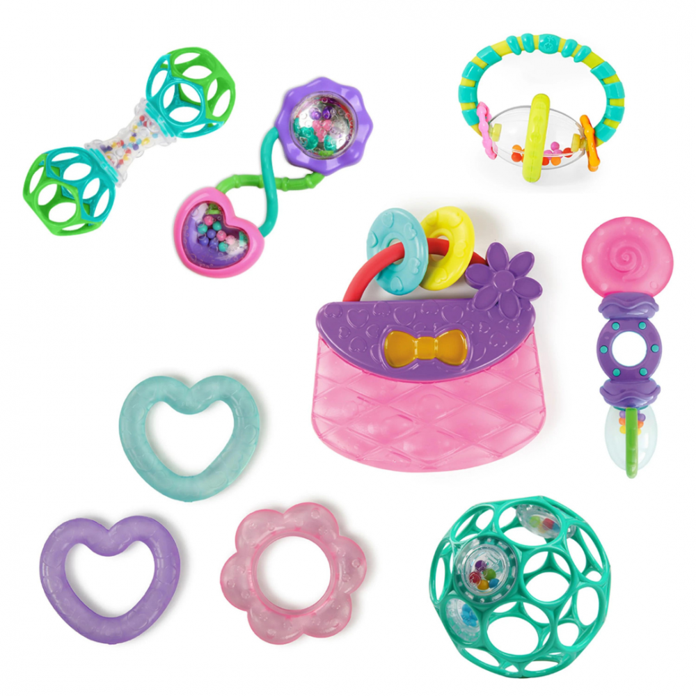 Bright Starts - Set cadou 9 buc jucarii zornaitoare si dentitie â€œEverything Niceâ€ [1]