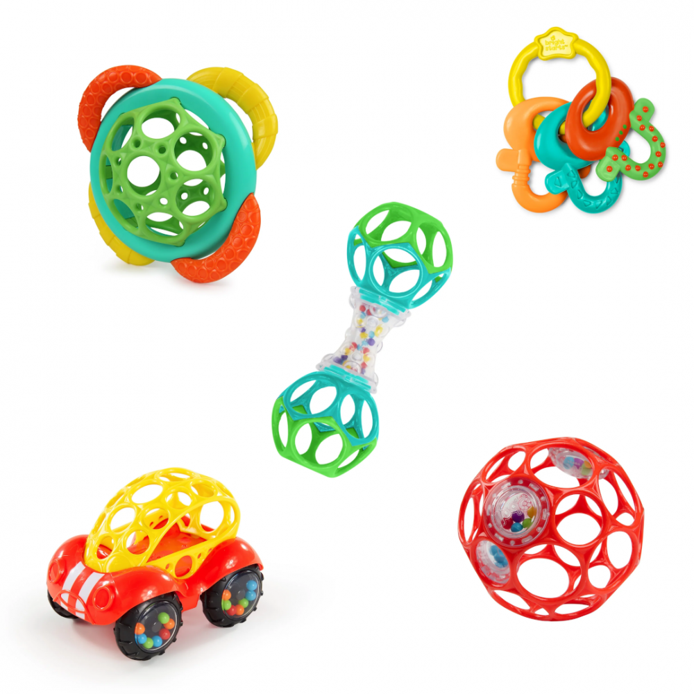 Bright Starts - Set cadou cu 5 jucarii Soothers & Shakers [1]