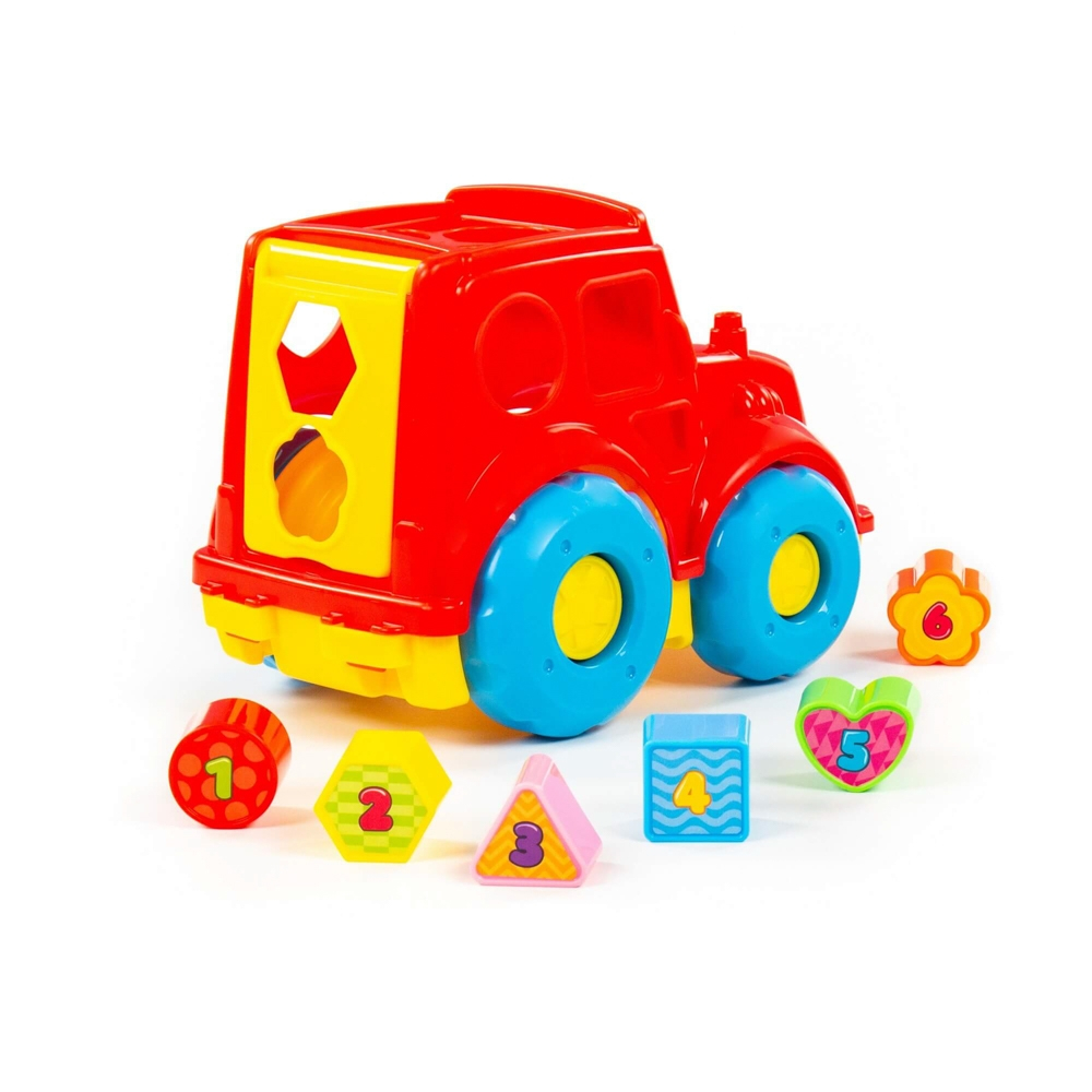 Camion + cuburi educative, 26x16.5x21 cm, Polesie [4]