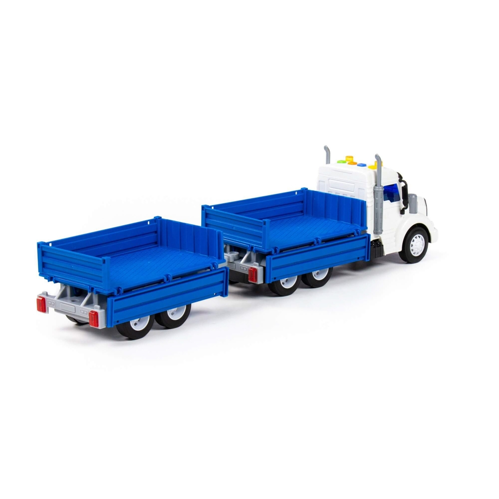 Camion + remorca, cu lumina si sunet, 53.5x11.5x18.5 cm, Polesie [4]