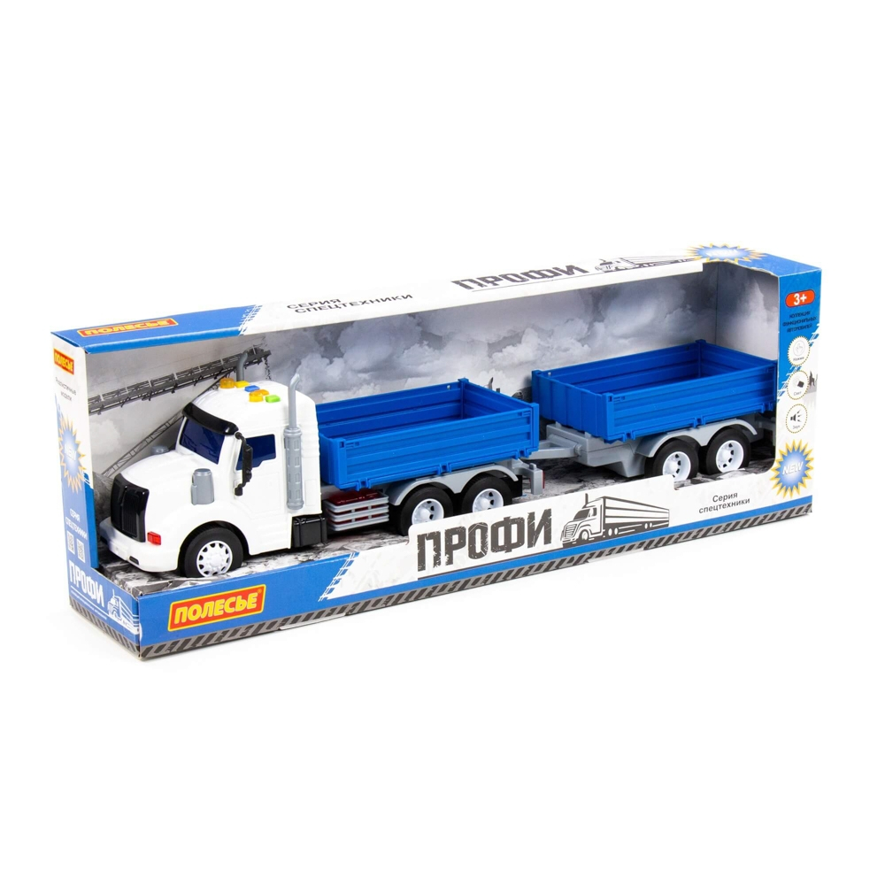 Camion + remorca, cu lumina si sunet, 53.5x11.5x18.5 cm, Polesie [1]