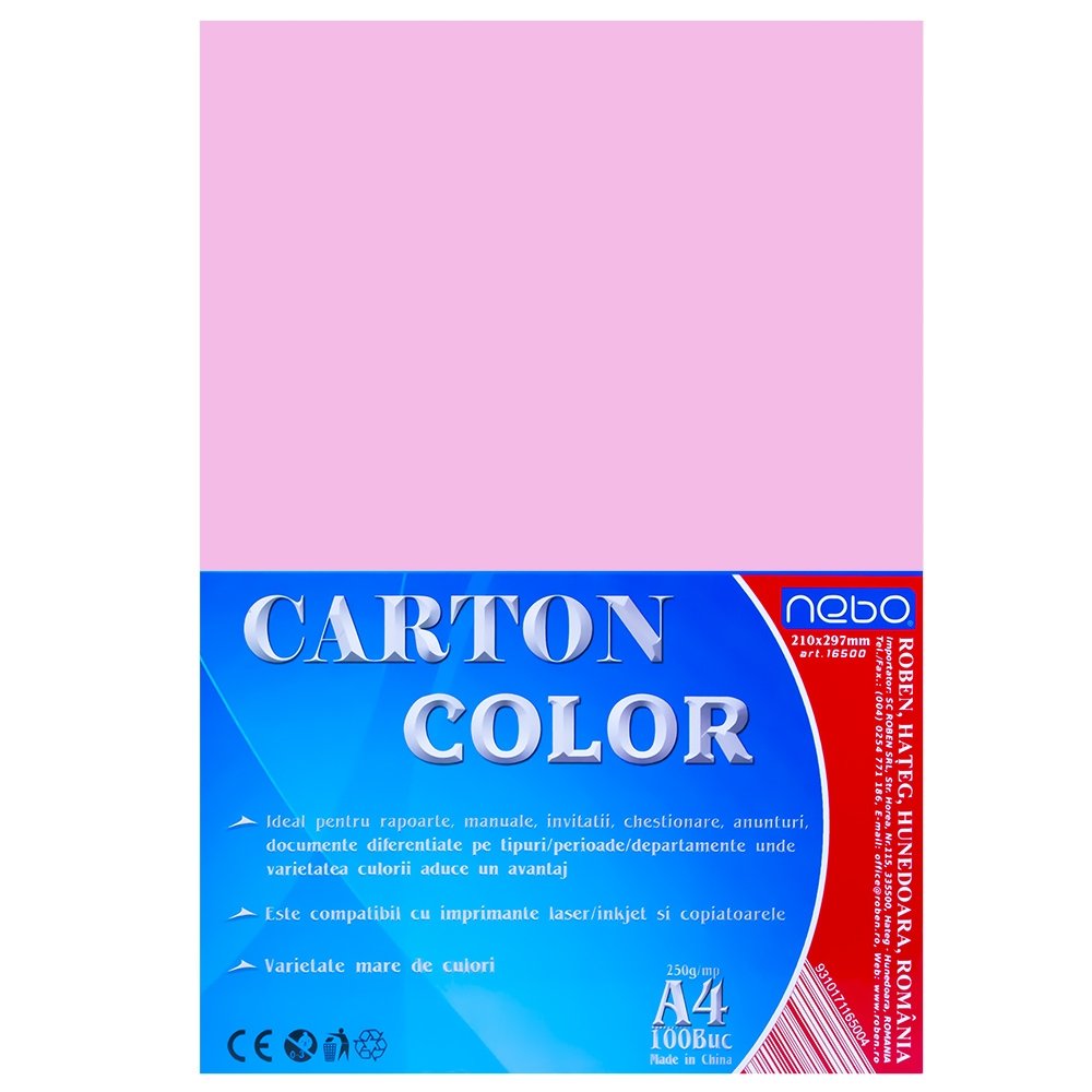 Carton color A4 250g Set 100 - NEBO [4]