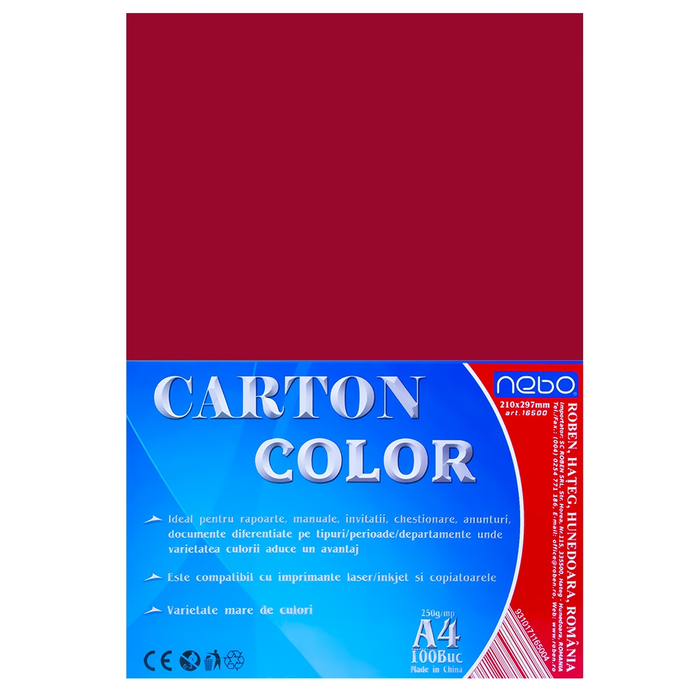 Carton color A4 250g Set 100 - NEBO [5]