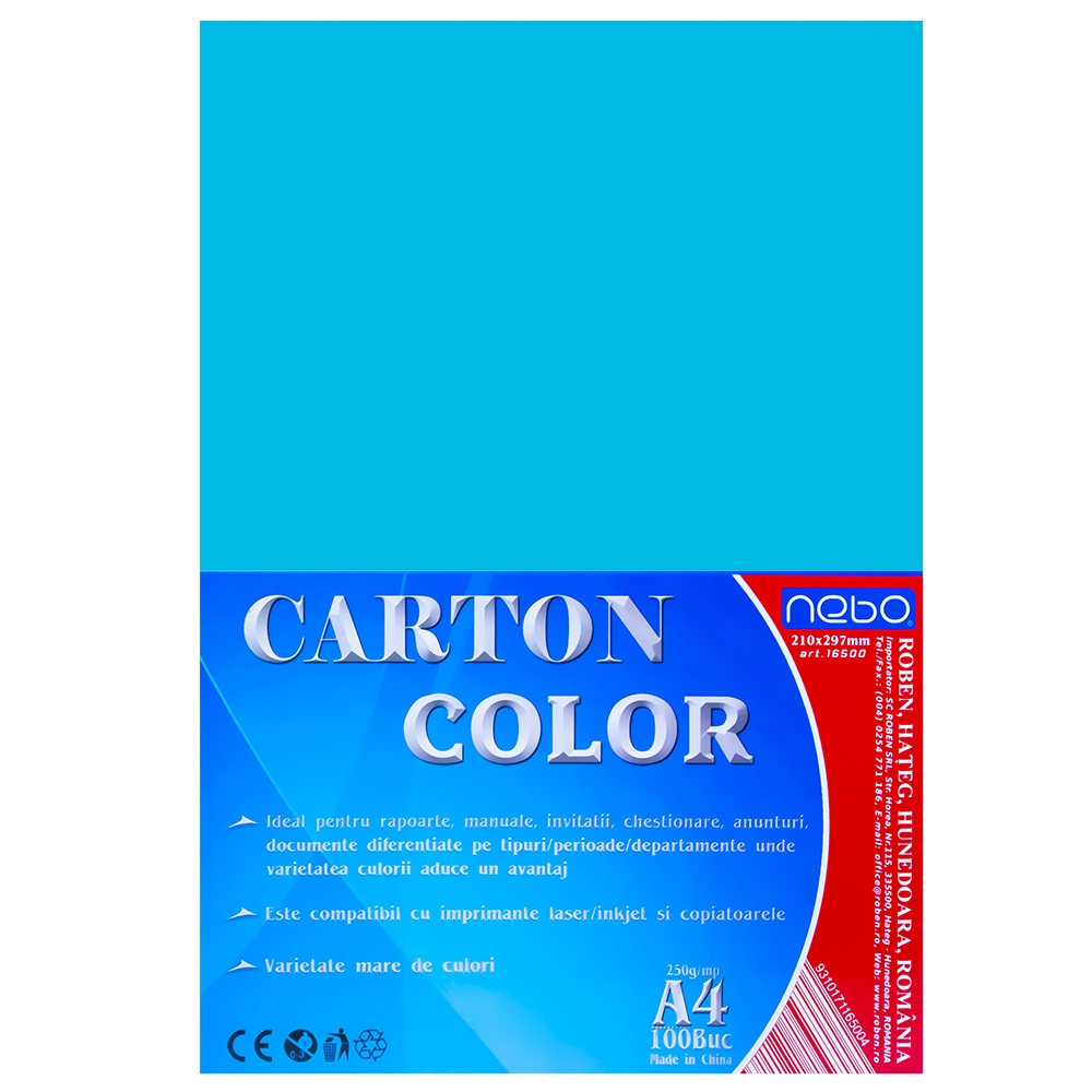 Carton color A4 250g Set 100 - NEBO [3]