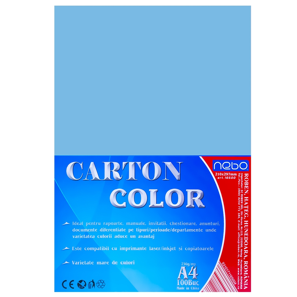 Carton color A4 250g Set 100 - NEBO [8]