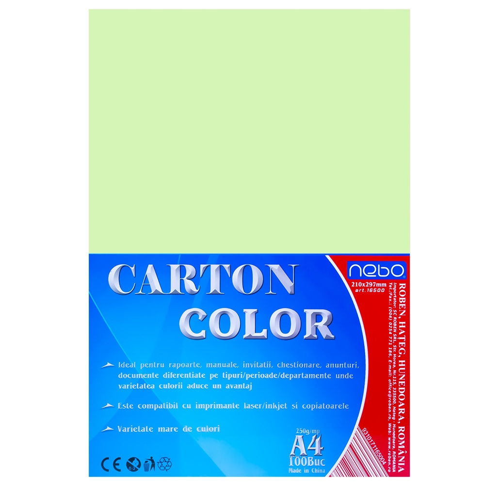 Carton color A4 250g Set 100 - NEBO [10]