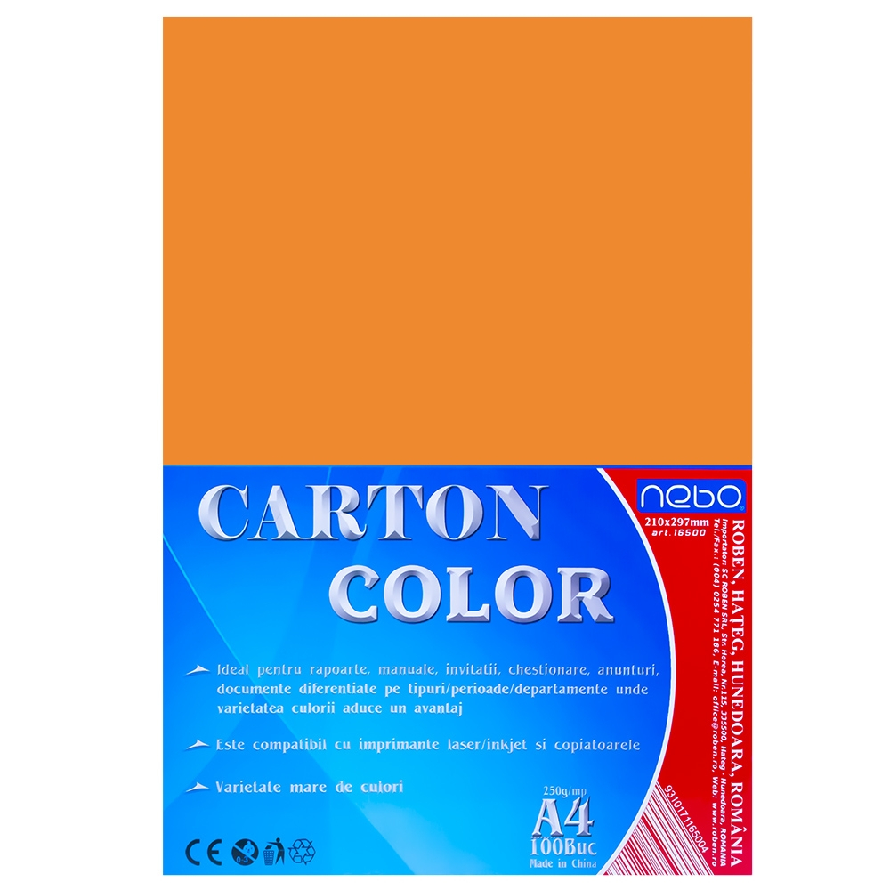 Carton color A4 250g Set 100 - NEBO [7]