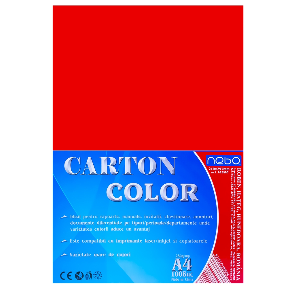 Carton color A4 250g Set 100 - NEBO [2]