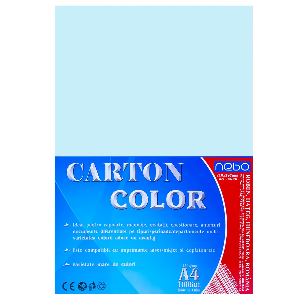 Carton color A4 250g Set 100 - NEBO [12]