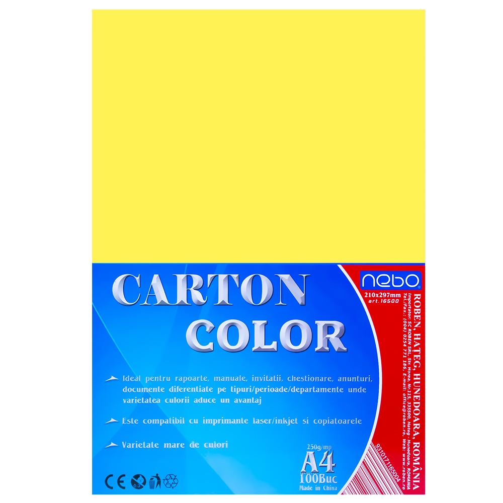 Carton color A4 250g Set 100 - NEBO [9]