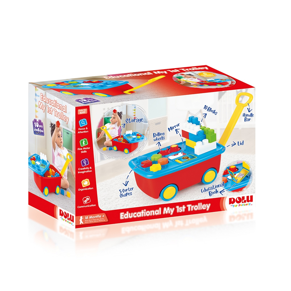 Carucior cu activitati, color, 18x40x26.5 cm - Dolu [2]