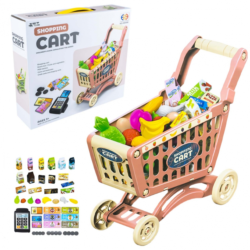 Carucior cumparaturi + accesorii, 42x24x47 cm [1]