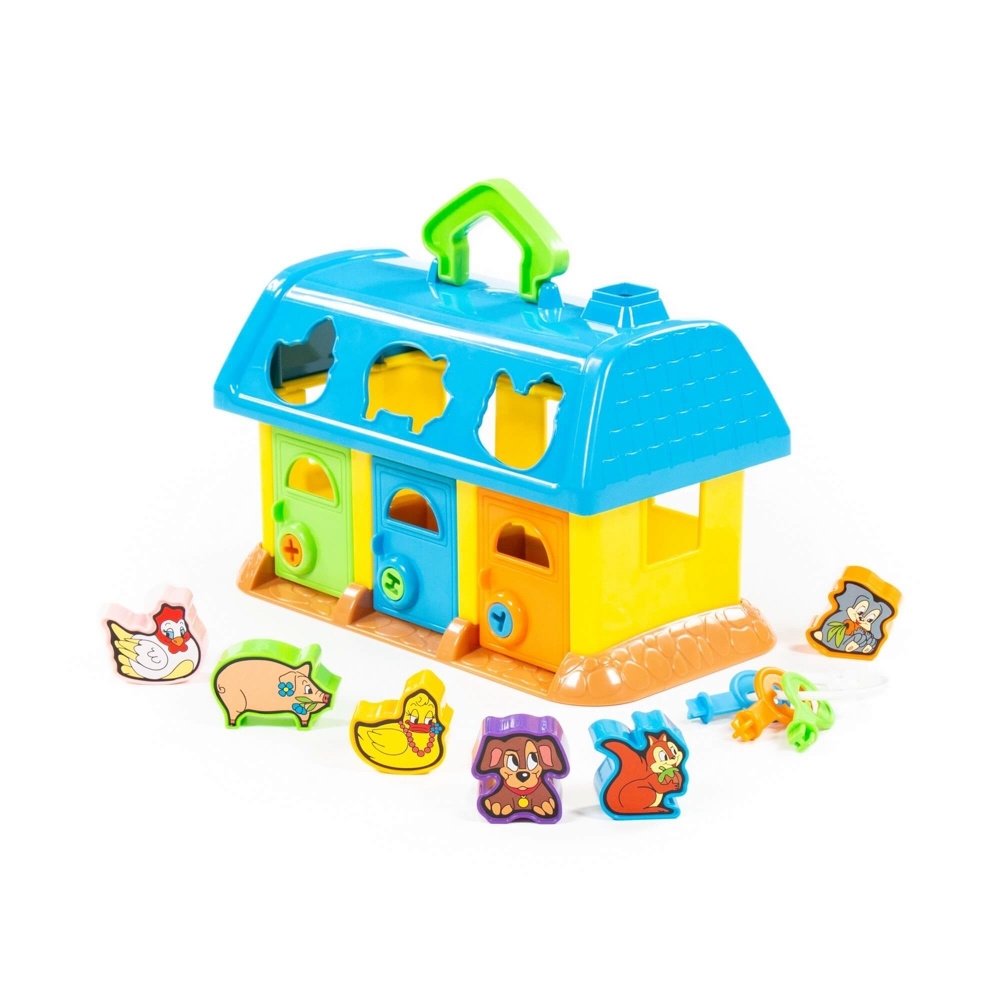 Casuta educativa + forme - My First Farm, 28x15x18cm, Polesie [2]