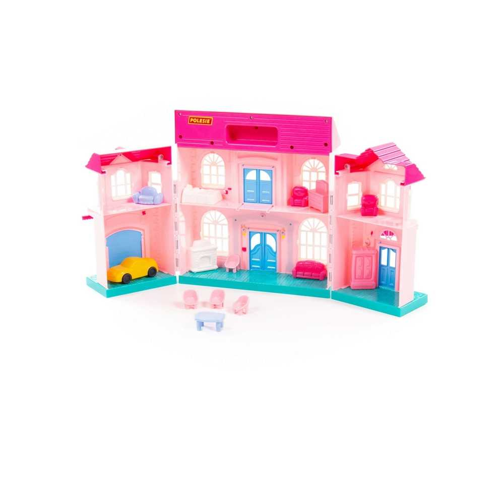 Casuta papusi - Sophie + masina si mobilier, 14 piese, Polesie [3]