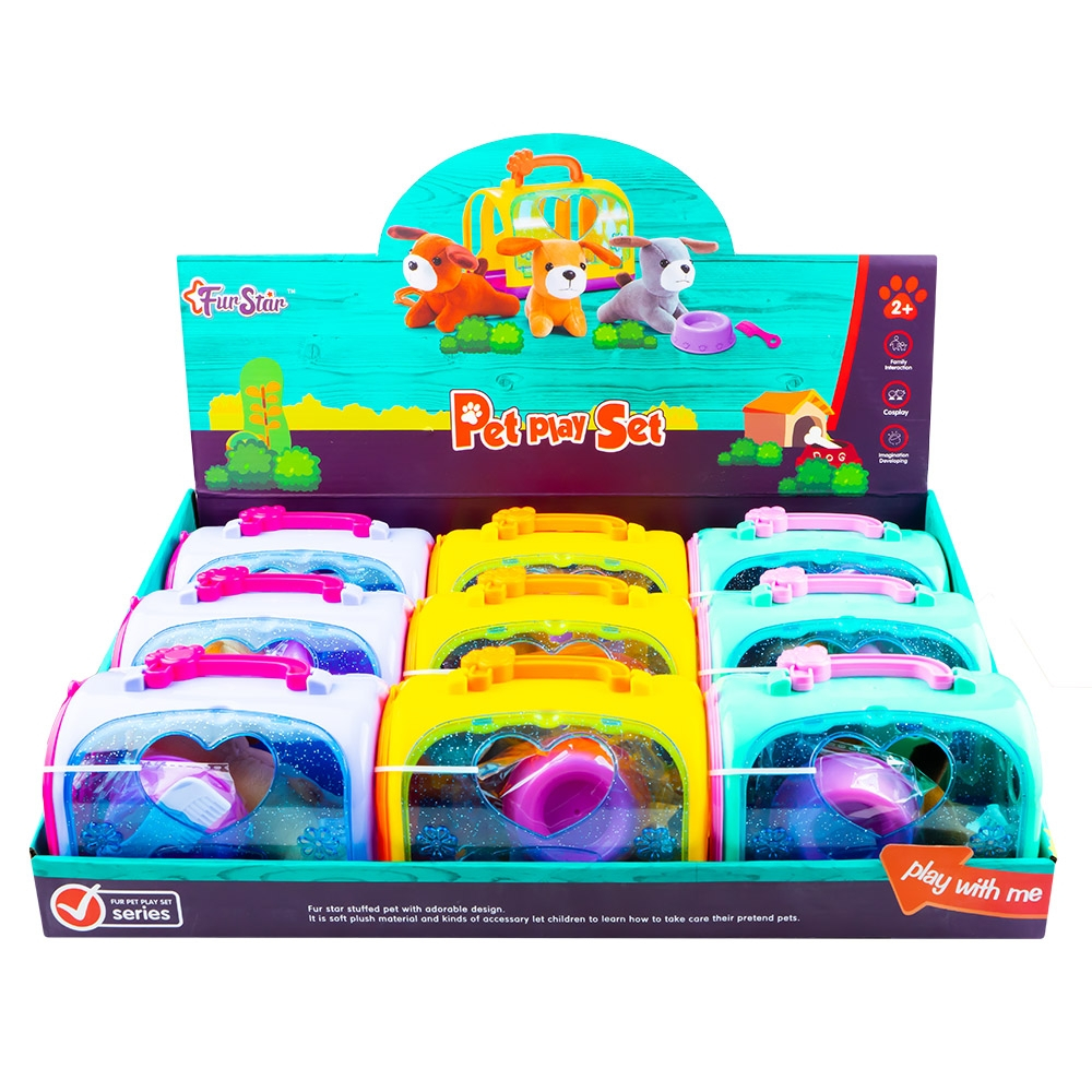 Catelusi cu accesorii si cusca, 9 set/display [5]
