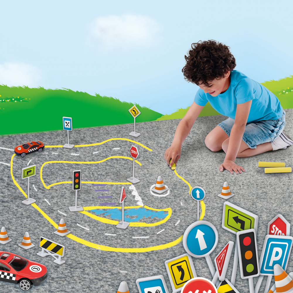Creta colorata pentru terenul de joaca - Trafic [3]