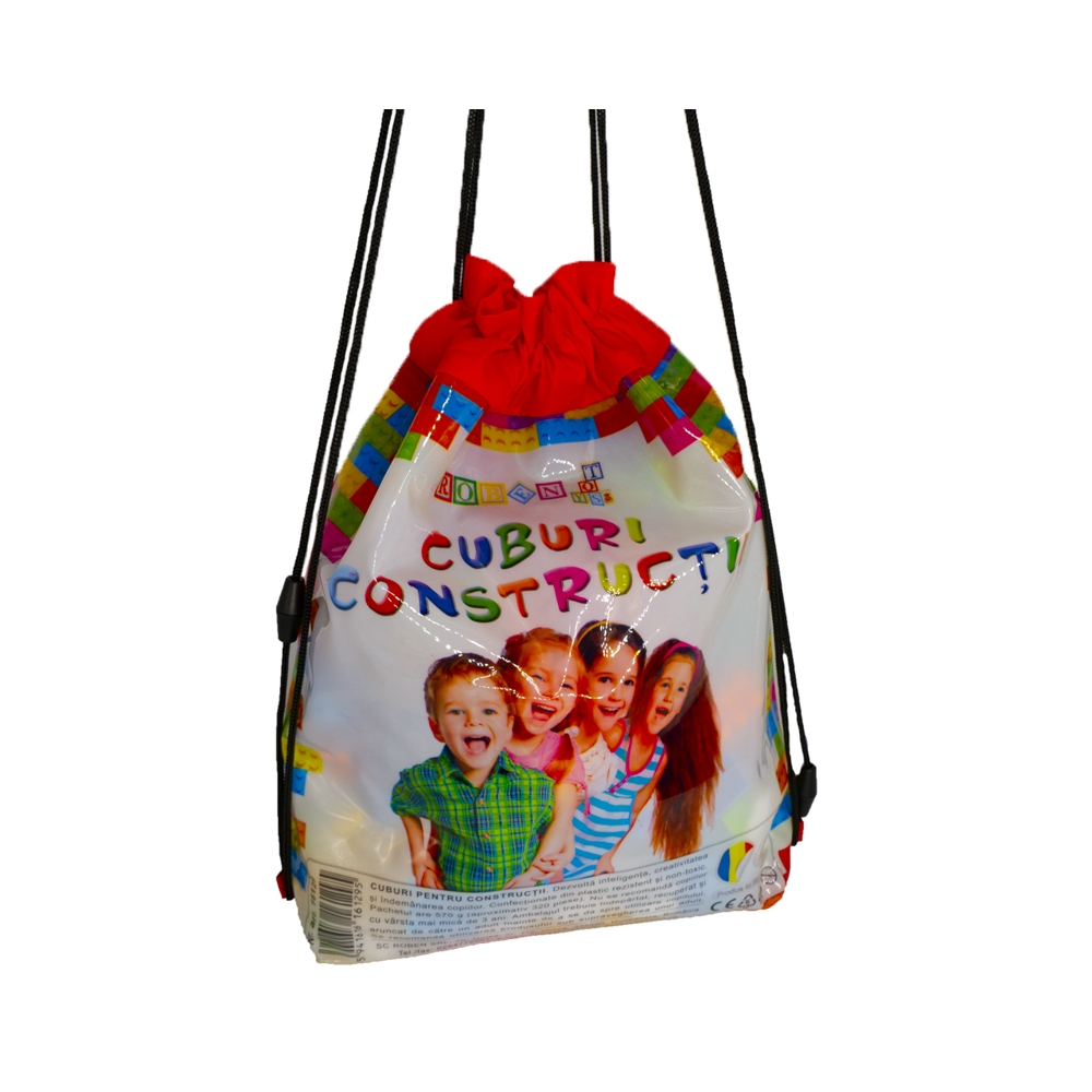 Cuburi constructii in rucsac, 320 piese/570g - ROBENTOYS [3]