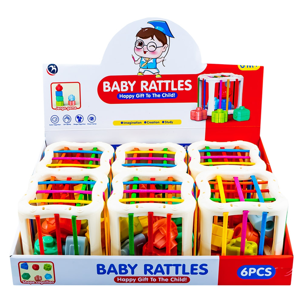 Cuburi senzoriale, pentru bebelusi, 6 buc/set [3]