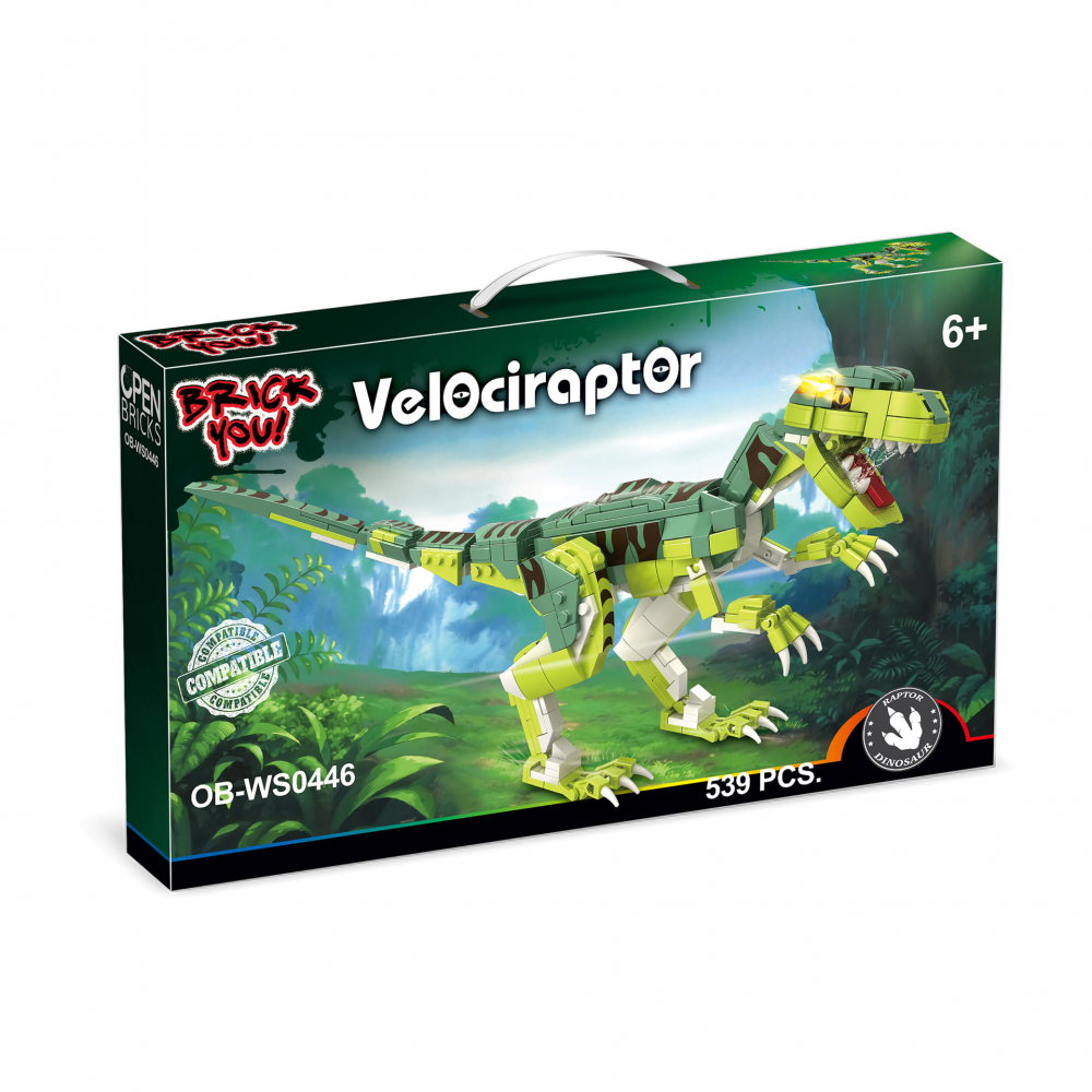Dinozaur de jucarie - Set constructie - Velociraptor (539 piese) [1]